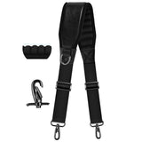 ZINZ Shoulder Strap 78" Belt with Neoprene Thick Padded, Universal Bag Strap with Double Adjustable Buckles and Metal Swivel Hooks,Ideal for Individuals 5'11" and Taller,Black