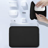 Hseok Elastic Laptop Case 13-14 inch Sleeve with Small Case, Neoprene Rainproof & Shockproof Cover for MacBook Pro 14" M3 M2 M1 and 13.3" MacBook Air/Pro,XPS 13/14 & Most 13"-14" Notebooks，Black