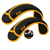ZINZ 2-Pack Universal Shoulder Pad with Ultra thick Cushion for Bag Luggage Bag Crossbody, Plus Long & Anti-Slip & Breathable,Black-2Pack