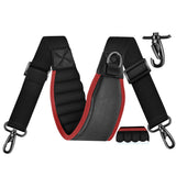 ZINZ 3D Air Cushion 58 inch Strap for Bags with Fixed Ultra-Thick Padded Breathable, Universal Strap with Double Adjustable Buckles and Swivel Hooks for D-ring Bags,Red edge