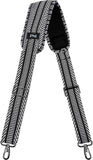 ZINZ 57 inch Bag Shoulder Strap, Padded Adjustable Shoulder Strap Replacement