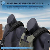 ZINZ 2P 3D-Cushion Tactical Shoulder Strap Pad for Vest Carrier, Thick & Breathable Soft Pad with Tactical Gear for Men