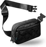 ZINZ Fanny Packs Waist Belt Bags for Travel and Daily Use, Crossbody Bum Hip Bag for Women and Men,Black