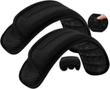 ZINZ 2-Pack 3D Shoulder Pad, Ultra-Thick Cushion with Dual-Side Anti-Slip for Luggage Bag Straps Crossbody Guitar Backpack, Long & Comfortable,Black
