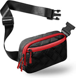 ZINZ Fanny Packs Waist Belt Bags for Travel and Daily Use, Crossbody Bum Hip Bag for Women and Men,Black