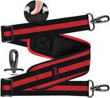 ZINZ Ultra-Thick Fixed Pad Shoulder Strap 76-inch Universal Bag Strap with Breathable Cushion and Dual Balanced Adjustable Buckles for Laptop Bag Luggage Messenger Bag Crossbody etc -Stripe-BRB