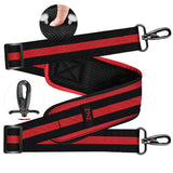 ZINZ Ultra-Thick Fixed Pad Shoulder Strap 76-inch Universal Bag Strap with Breathable Cushion and Dual Balanced Adjustable Buckles for Laptop Bag Luggage Messenger Bag Crossbody etc -Stripe-BRB
