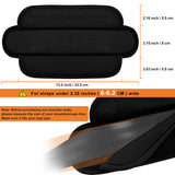 ZINMARK 2Pcs Ultra-Thick Shoulder Pad, 3D Cushion with Dual-Side Anti-Slip for Luggage Bag Straps Crossbody Guitar Backpack, Long & Comfortable