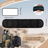 ZINZ 2-Pack Universal Shoulder Pad with Ultra Thick Cushion for Bag Luggage Bag Crossbody, Plus Long & Anti-Slip & Breathable,Black