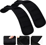 ZINZ 2-Pack Universal Shoulder Pad with Ultra Thick Cushion for Bag Luggage Bag Crossbody, Plus Long & Anti-Slip & Breathable,Black