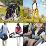 ZINZ 2-Pack Universal Shoulder Pad with Ultra thick Cushion for Bag Luggage Bag Crossbody, Plus Long & Anti-Slip & Breathable,Black-2Pack