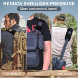 ZINZ 2-Pack Universal Shoulder Pad with Ultra Thick Cushion for Bag Luggage Bag Crossbody, Plus Long & Anti-Slip & Breathable,Black