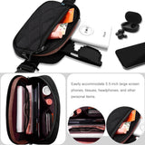 ZINZ Fanny Packs Waist Belt Bags for Travel and Daily Use, Crossbody Bum Hip Bag for Women and Men,Black