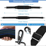 77-Inch Shoulder Strap For Bags Featuring An Ultra-Cushion Breathable Pad, And Double Adjustable Buckles For Versatility