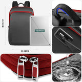 Slim Expandable 15-16 Inch Anti-Theft Laptop Backpack with USB - Business Travel Daypack for Men & Women