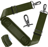 ZINZ Shoulder Strap - 59 Inch Universal Heavy-duty Adjustable Strap with Ultra-thick Fixed Breathable Pad for Laptop, Gym, Camera Bag and More -Army green