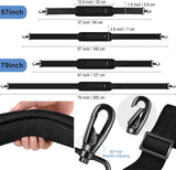 ZINZ 57 inch Bag Shoulder Strap, Padded Adjustable Shoulder Strap Replacement