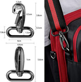 ZINZ Shoulder Strap 78" Belt with Neoprene Thick Padded, Universal Bag Strap with Double Adjustable Buckles and Metal Swivel Hooks,Ideal for Individuals 5'11" and Taller,Black