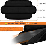ZINZ 2-Pack 3D Shoulder Pad, Ultra-Thick Cushion with Dual-Side Anti-Slip for Luggage Bag Straps Crossbody Guitar Backpack, Long & Comfortable,Black