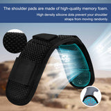 ZINZ 2-Pack Ultra-Thick Shoulder Pad, Anti-Slip & Breathable Cushion for Crossbody Bags and Luggage, Long & Comfortable Fit, Black