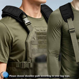 ZINZ 2P 3D-Cushion Tactical Shoulder Strap Pad for Vest Carrier, Thick & Breathable Soft Pad with Tactical Gear for Men