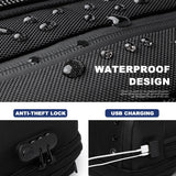 Backpack with Shoe Compartmentg Stylish Anti-theft USB Charging 15.6 Inch Laptop Backpacks Waterproof