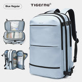 Tigernu Expandable Vacuum Compression 27L-37L Hiking Travel Laptop Backpack For 17inch Storage Pack Luggage With USB Port