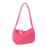 ZINZ Soft PU Leather Women Shoulder  Bags Casual Solid Color Small Top-Handle Handbags Ladies Fashion Shoulder Bags