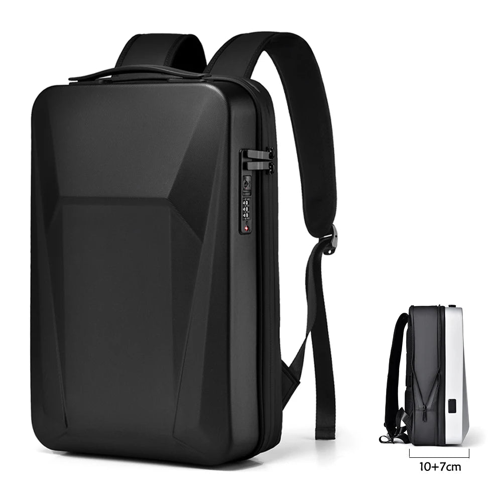 anti theft backpack 17 laptop Men's 17" Laptop Hard Shell Backpack Waterproof Anti-theft Expandable TSA Lock Gaming Pack Luxury Business Backpack USB Charge