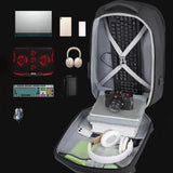 Large capacity laptop bag hard shell backpack men's e-sports helmet motorcycle bag 18 inch business travel anti-theft backpack