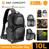 K&F Concept 10L Camera Sling Bag Hardshell Photographers Shoulder Bag Crossbody Backpack Camera Bag For Sony Canon Nikon DSLR