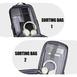 Men's Expandable Computer Backpack Large Capacity Business Travel Trip Luggage Bag E-Sports Game Hard Shell Backpack