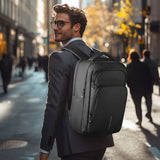 HK Multifunctional Business Backpack Men Large Capacity Travel Backpack Waterproof 17.3