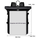 New Shoulder Bag Men's Senior Sense of Business Computer Outdoor Leisure Rolled Edge Travel Backpack Fashion Commuting