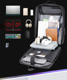 Men's New E-Sports Hard Shell Backpack 15.6 /18 Inch Anti-theft Lock Waterproof Game Laptop Male Business Cool Travel Backpack