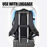 Large-Capacity Multi-Pocket Casual Backpack Business Travel Laptop Bag Lightweight Expandable Commuting Travel Storage Bag for Boarding and Going Out