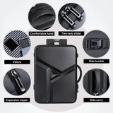 Men's 17" Laptop Hard Shell Backpack 50L Large Capacity Expandable Waterproof Travel Backpack USB Charging mochilas de hombre