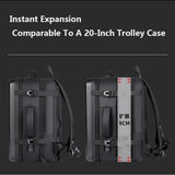 Men's 17" Laptop Hard Shell Backpack 50L Large Capacity Expandable Waterproof Travel Backpack USB Charging mochilas de hombre