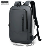 Heroic Knight Laptop Work Backpack Slim Men Waterproof Multifunctional 15.6"17" Business Trip Backpack Fashion Male School Bag
