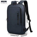 Heroic Knight Laptop Work Backpack Slim Men Waterproof Multifunctional 15.6"17" Business Trip Backpack Fashion Male School Bag