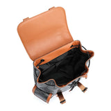 Luxury Plaid Backpack Men Fashion Flap Pockets Men's Backpacks Large Capacity Travel Bags 15-inch Laptop Backpack Male Schoolbag