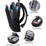 Heroic Knight Men’s Laptop Backpack 17 Inch Business Backpack Expandable Travel Backpack Waterproof USB Charging Office Mochila