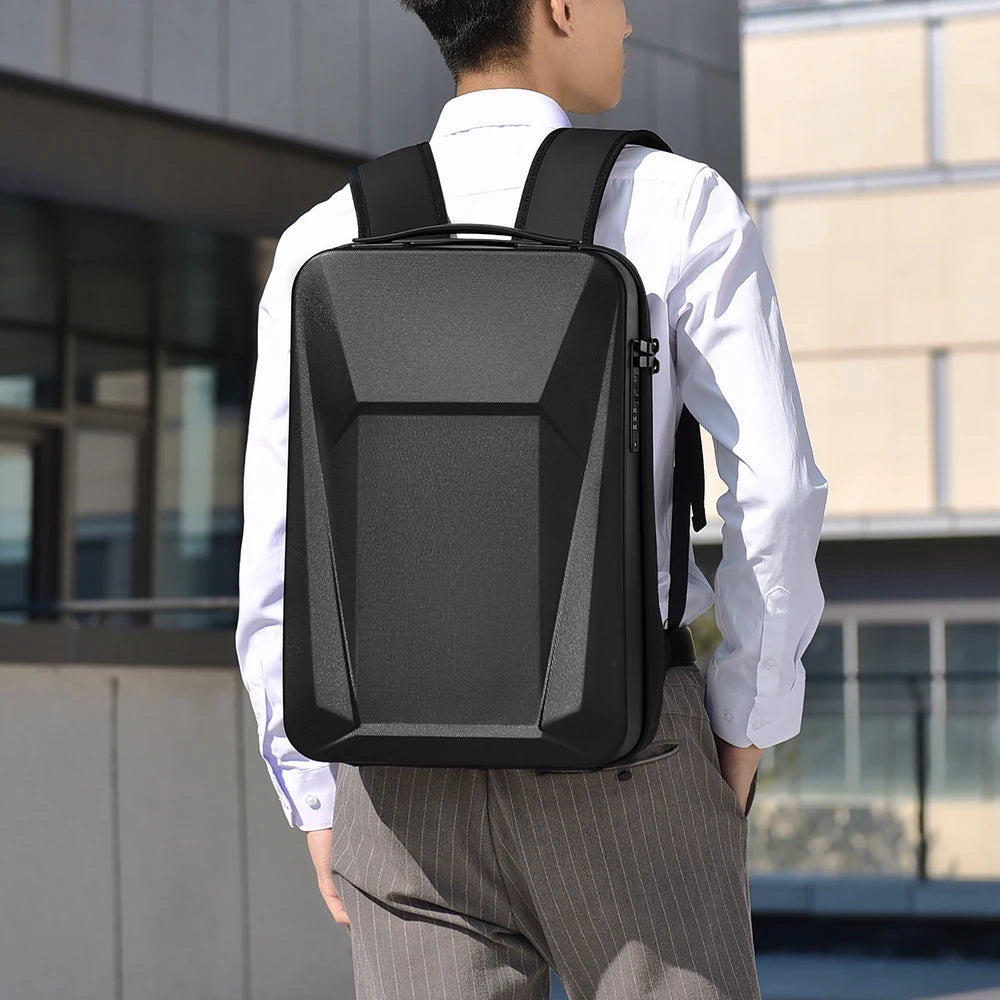 Men's 17" Laptop Hard Shell Backpack Waterproof Anti-theft Expandable TSA Lock Gaming Pack Luxury Business Backpack USB Charge - Black-Upgrade Men's 17" Laptop Hard Shell Backpack Waterproof Anti-theft Expandable TSA Lock Gaming Pack Luxury Business Backpack USB Charge - Black-Upgrade