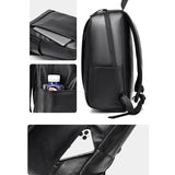 Fashionable and simple backpack, men's business laptop bag, large capacity, splash-proof, suitable for daily commuting, travel