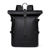 New Shoulder Bag Men's Senior Sense of Business Computer Outdoor Leisure Rolled Edge Travel Backpack Fashion Commuting