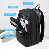 FENRUIEN men's commuter work backpack 15.6-inch laptop backpack expandable thickness lightweight travel backpack