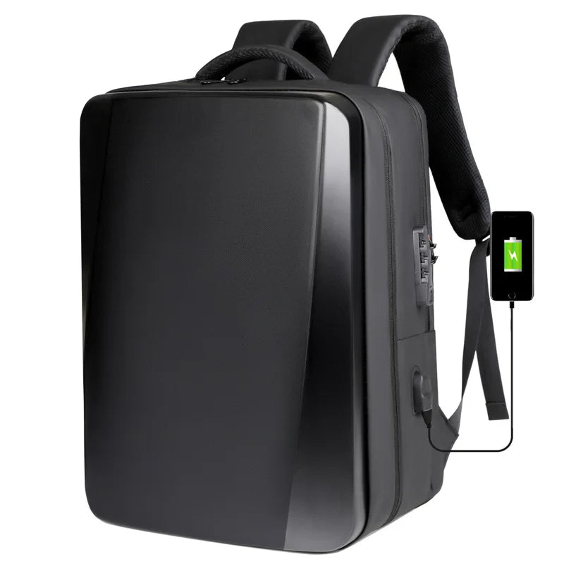 armoured backpack for laptop and bike Usb E-sports Men's Backpack Men's Hard Shell Bike Bag Trendy Cool Large Capacity Computer Business Office Waterproof Travel Bag