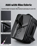 Men's 17" Laptop Hard Shell Backpack 50L Large Capacity Expandable Waterproof Travel Backpack USB Charging mochilas de hombre