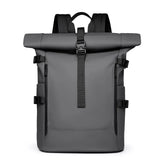 New Shoulder Bag Men's Senior Sense of Business Computer Outdoor Leisure Rolled Edge Travel Backpack Fashion Commuting