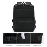 Men's Expandable Computer Backpack Large Capacity Business Travel Trip Luggage Bag E-Sports Game Hard Shell Backpack